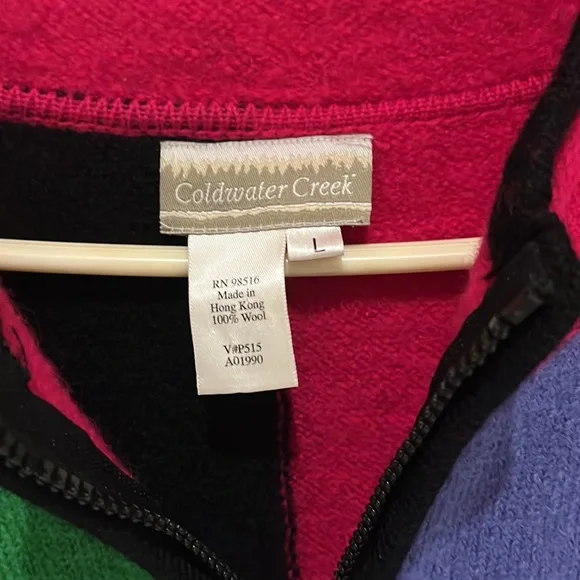 Color block zip up sweater - Picture 3 of 3